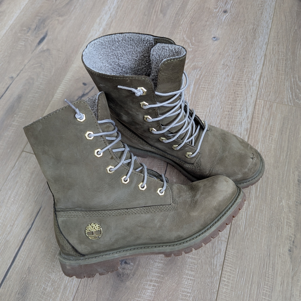 Women's Authentic The WP Fleece Olive Fold Down Boots